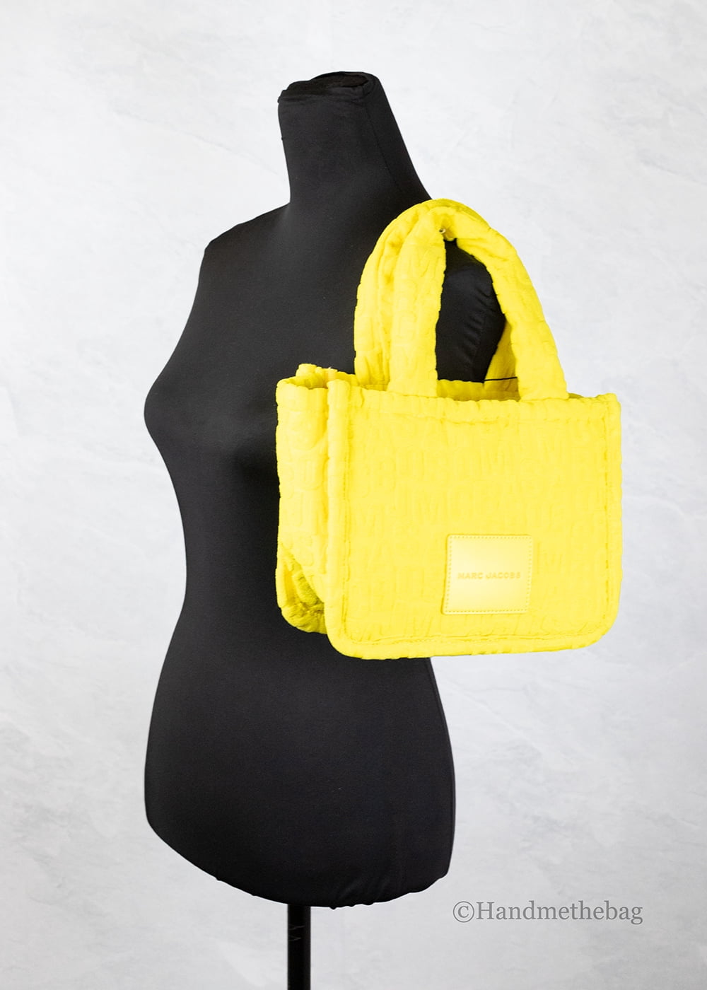 Marc Jacobs Marc Jacobs The Monogram Terry Tote Small Golden Kiwi Shoulder Bag Women's Purse