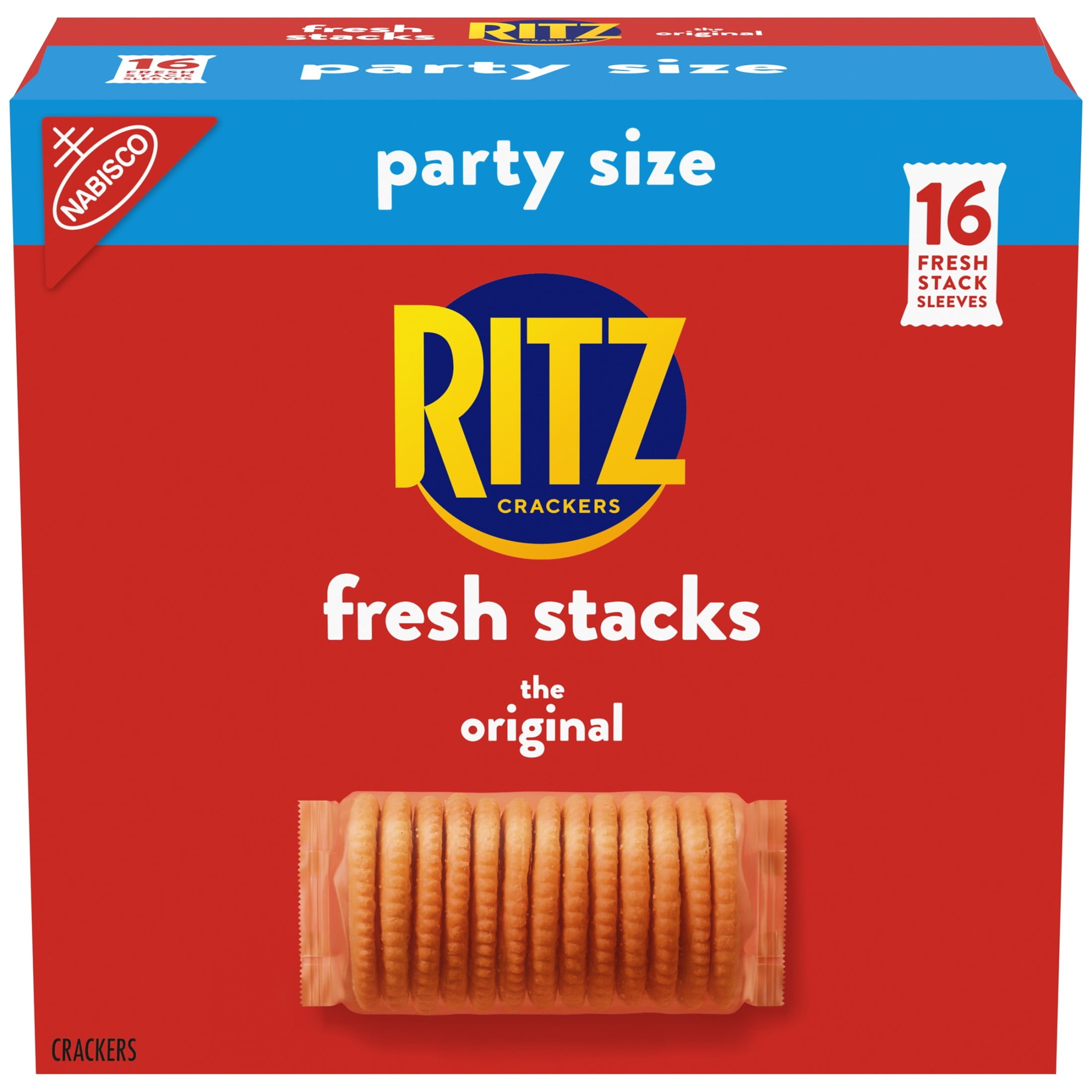 RITZ Crackers Fresh Stacks Original, Party Size, 23.7 oz Multi