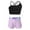 Butterfly, variant on Manyakai Kids Girls 2 Piece Athletic Swimsuit Bathing Suit Crop Tank Top with Shorts Tankini Swimwear Lily 14