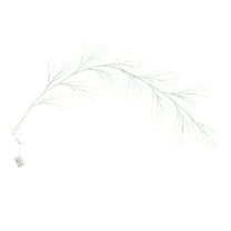 Nearly Natural 6ft. Pre-Lit Artificial White Birch Garland with 48 Warm White LED Lights