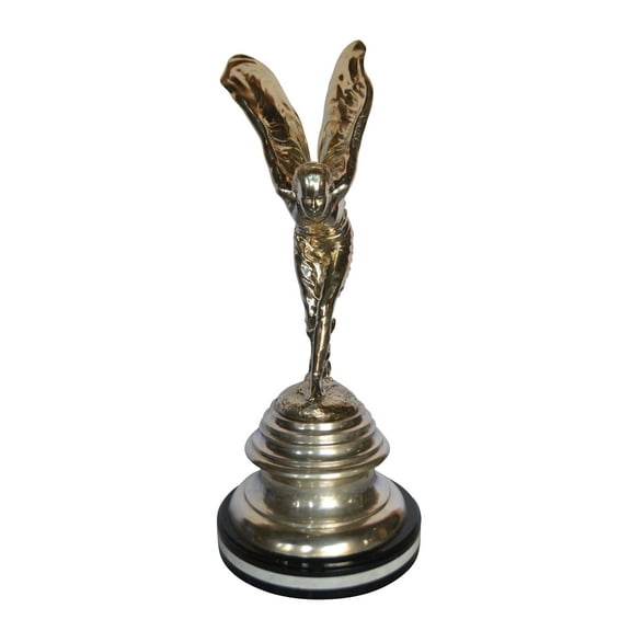Nifao Fine Arts Outlet Silver Bronze Statue Emblematic Grace Home Decor – Home Decor Sculpture, 14"L x 14"W x 32"H