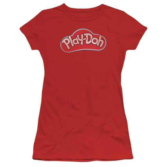 Play Doh Lid S/S Junior Women's T-Shirt Sheer Red
