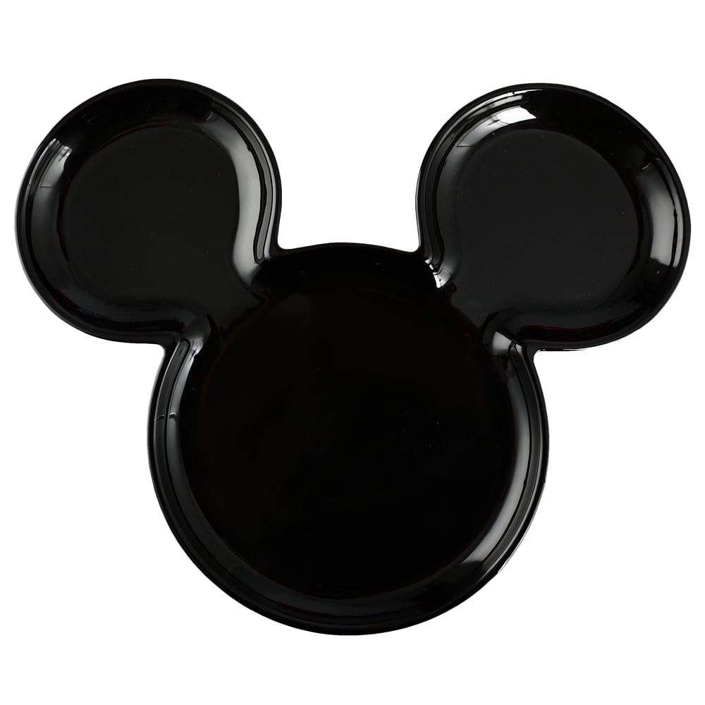 Disney Mickey Mouse Shaped Ceramic Plate Set of 2