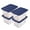 Navy Blue/Clear, variant on SimplyKleen 14.5-gal. Reusable Stacking Clear Plastic Storage Containers with Mermaid Print Lids (Pack of 4)
