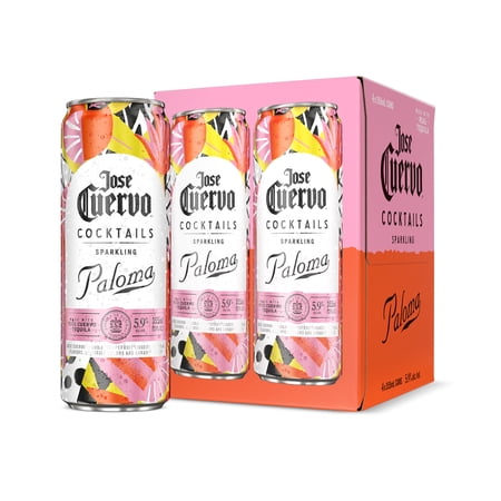 Jose Cuervo Sparkling Paloma Cocktail, 4 pack, 355 ml Cans, 5.9% ABV