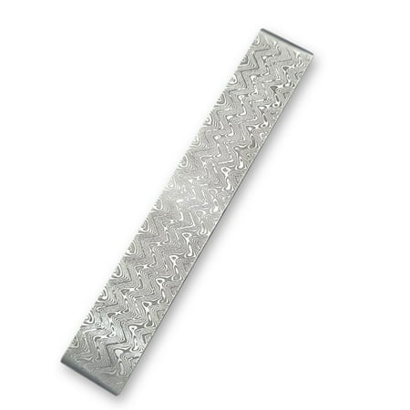 

Walmeck Damascus Steel DIY Cutter Making Materials Pattern Steel Bar Cutter Blade Blank Has Been Heat Treating