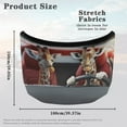 thumbnail image 7 of Uorisanigo Car Hood Cover Windproof Polyester Funny Giraffe Driving Print Auto Hood Cover Elastic Car Bonnet Banner for Cars Hoods Decoration and Protection Covers, 7 of 7
