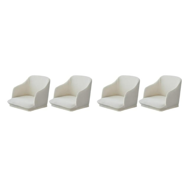 Maytalsory 2pcs Polyester Armchair Covers For Fashionable And Elegant Home Decor Curved Stretchy Chair Cover off-white 2Set