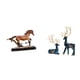 thumbnail image 1 of Figura de caballo,Figura coleccionable de caballo en miniatura,Adorno de caballo de resina,estatua de animal,decoración para el hogar,Estatua de ciervo alce,Figuras de ciervos y, 1 of 8