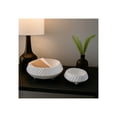 thumbnail image 2 of Decorative Tapered Bowl for Coffee Table - Contemporary Kitchen Counter Decor, Key, or Candy Bowl - Stylish Centerpiece Table Decorations or Entry Table for Home Decor Accent - Set of 2, 6", White, 2 of 11