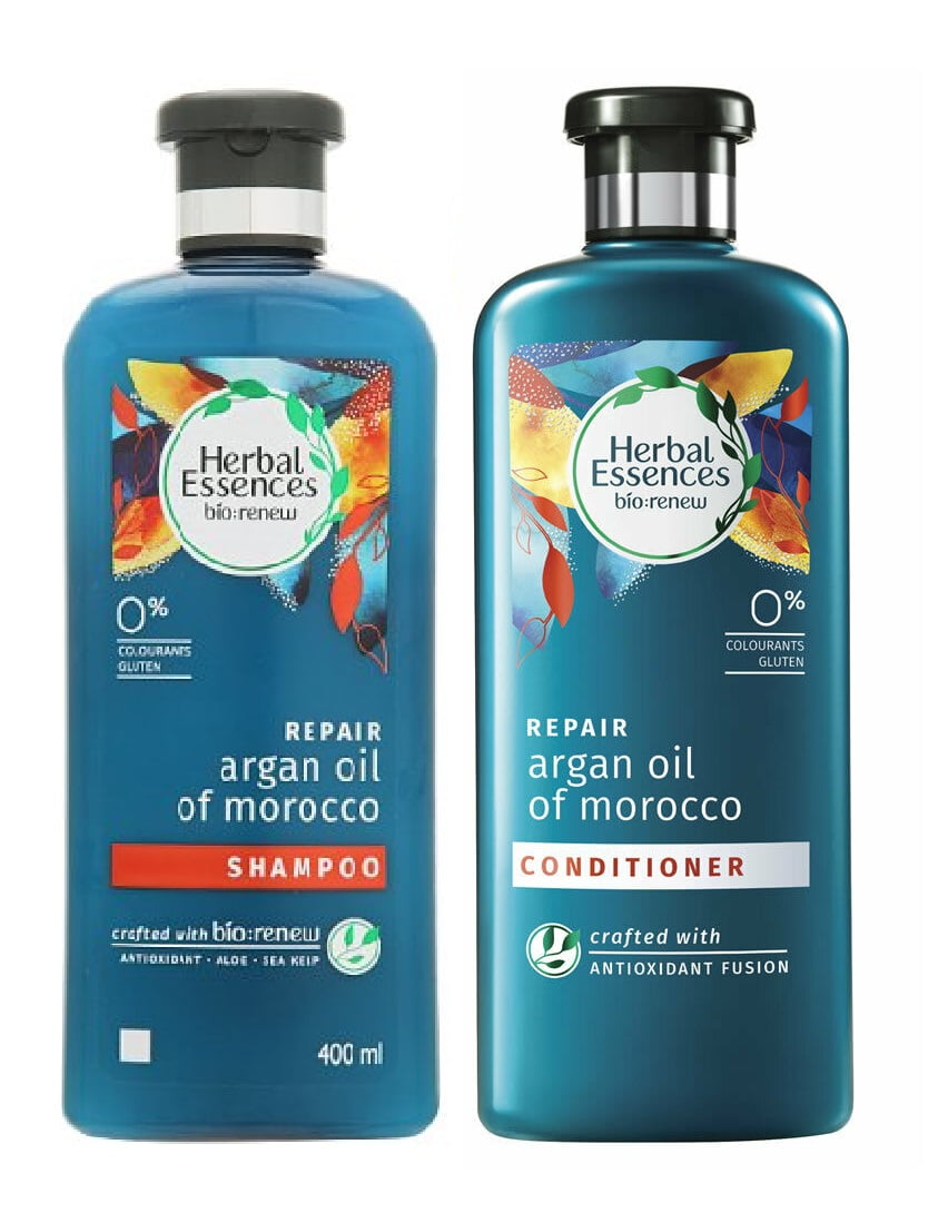 Herbal Essences BioRenew Argan Oil of Morocco Repair Shampoo and Conditioner set, 13.5 FL OZ