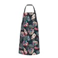 thumbnail image 2 of Lsque Colorful Tropical Leaves Waterproof Apron Chef Aprons for Men Heavy Duty Chemical Work Apron Extra Long Grilling Aprons with Adjustable Bib Apron, 2 of 9