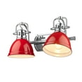 thumbnail image 4 of Golden Lighting Duncan 2-Light Metal Bath Vanity in Chrome/Red, 4 of 4