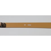 New Ogi 2204a Mens/womens Designer Half-rim Brown Classic Shape Brand Name Affordable Frame Demo Lenses 44-21-140 Eyeglasses/eye Glasses