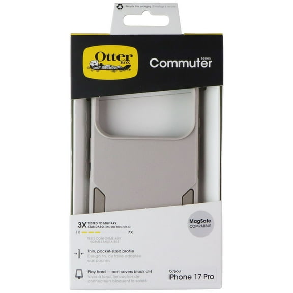 OtterBox Commuter Series Case for MagSafe for Apple iPhone 17 Pro - Gray Comfort