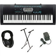 Casio CTK2100 61-Key Personal Keyboard Premium Package with Headphones, Stand & Power Supply