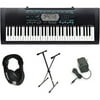 Casio CTK2100 61-Key Personal Keyboard Premium Package with Headphones, Stand & Power Supply