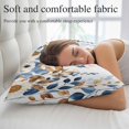 thumbnail image 5 of Orange Blue Botanical Lumar Pillow Covers, Weeping Fall Eucalyptus Leaves Soft Breathable Throw Pillow Cases with Invisible Zipper, Decorative Pillowcase Pillows Protectors for Sofa Bed Chair 16"x24", 5 of 9