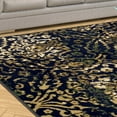 thumbnail image 5 of Northman Modern Abstract Floral Indoor Area Rug by Blue Nile Nills - 5' x 8', Navy Blue, 5 of 5