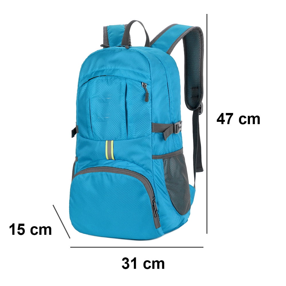 1 pcs Hiking Backpack 30L Lightweight Backpack Water Resistant Packable Backpack Travel Daypack for Women MenSky blue Walmart