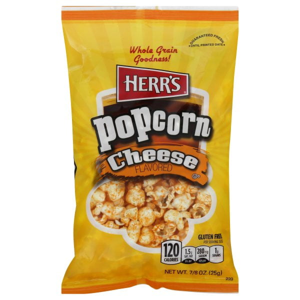 Herr's Cheese Flavored Popcorn 1 oz Bags Pack of 30