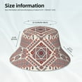 thumbnail image 4 of Daiia Fashion Tatreez2 Pattern Bucket Hat - Trendy Cotton Sun Hat for Beach, Golf, Fishing - Fun Outdoor Vacation Boonie for Men and Women, 4 of 9
