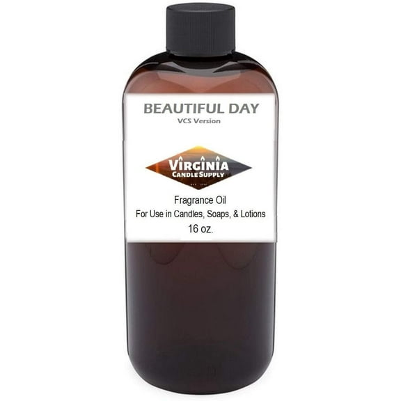 Beautiful Day Type Fragrance Oil 16 oz Bottle for Candle Making, Soap Making, Tart Making, Room Sprays, Lotions, Car Fresheners, Slime, Bath Bombs, Warmers
