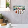 thumbnail image 3 of Merry Christmas Santa Reindeer Antlers Beagle Sleigh Xmas Winter Holiday Wood Key Holder Beagles Dog Lover Gifts Idea Wall-mounted Key Rack Home Decor - 00023, 3 of 5