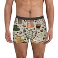 thumbnail image 1 of Fotbe Coffee Makers Macaroons Chocolate Calzoncillos Tipo Boxer con Bolsa de Soporte Total para Hombre, X-Temp Fresco, Transpirable y de Secado Rápido-X-Large, 1 of 5