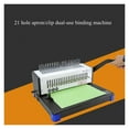 thumbnail image 3 of 21-hole Manual Punching And Binding Machine Thick Comb Type A4 Paper Document Apron Clip Binding Machine SD-220, 3 of 5