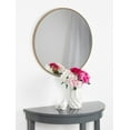 thumbnail image 4 of Kate and Laurel Gwendolyn Decorative Round Wall Mirror with Beaded Gold Leaf Frame, 23.6-Inch Diameter, 4 of 4