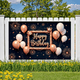 thumbnail image 5 of Gold Frame Happy Birthday Banner Decorative Balloons Party Prop for Birthday Celebration Event Decoration Kids Party, 5 of 7