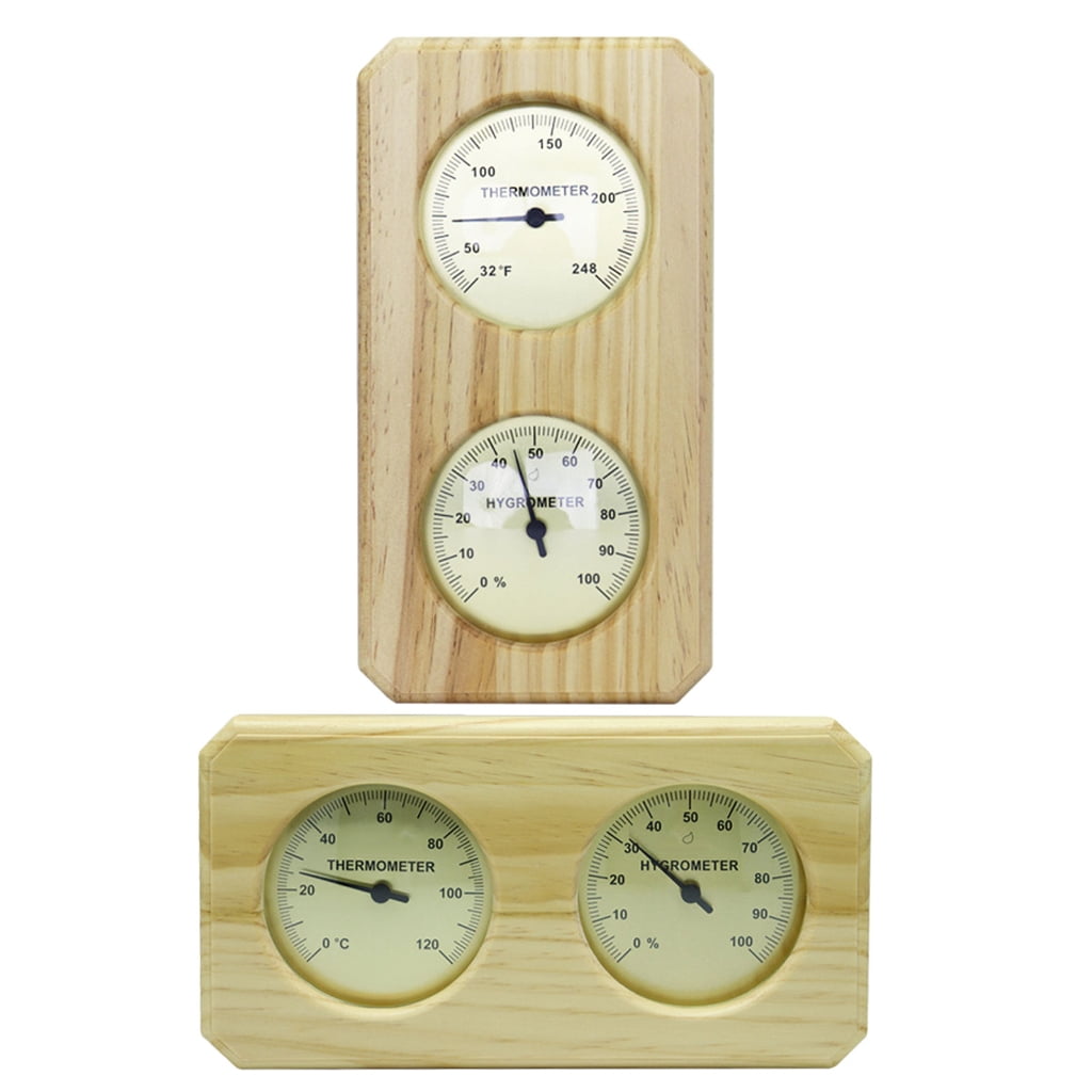 MOMOJIA Waterproof Wall Mounted Temperature Humidity Measurement Meter Sauna Room