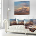 thumbnail image 2 of Designart Argentina Mountains with Clouds - African Landscape Printed Throw Pillow - 16x16, 2 of 4