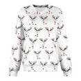 thumbnail image 6 of Xuniizn Christmas Ugly Shirts for Women, Funny Christmas Graphic Long Sleeve V Neck Christmas Sweatshirts with Pocket, Thick Thermal Cute Festival Casual Loose Pullover Sweaters, 6 of 6