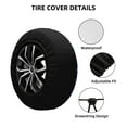 thumbnail image 2 of Gukieu Deep Down In The Ocean Print Car Tire Cover, Adjustable Waterproof and Dustproof Tire Protection Cover, Suitable for SUV, Truck, Van-15 inch, 2 of 6
