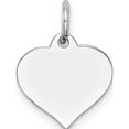 thumbnail image 1 of 14K White Gold Heart Disc Charm (17 X 12) Made In United States xwm601/11, 1 of 2