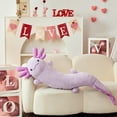 thumbnail image 3 of Almohada corporal de felpa MaoGolan Large Axolotl para niños, color morado, 3 of 8