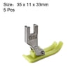 thumbnail image 2 of Uxcell MT-18 Máquinas de Coser Industriales Pie Prensatelas Extra Fino Preciso Plástico Verde 5pcs, 2 of 2
