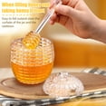thumbnail image 2 of tamizeot Large Capacity Glass Honey Jar With Dipper Easy To Clean And Wide Applications Exquisite Appearance A, 2 of 6