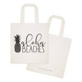 thumbnail image 2 of Aloha Beaches Cotton Canvas Tote Bag, 2 of 4