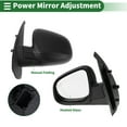 thumbnail image 2 of Unique Bargains Left Side Door Mirror Replacement Side View Mirror Assembly for Renault Kangoo Mk2 Van & MPV 2013-2016 No.A4158100416 Black Power Adjusted  5 Pin, 2 of 7