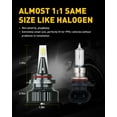 AUXITO 9005/HB3 LED Headlight Bulbs, 80W 16K LM, 6500K White, Pack of 2 ...