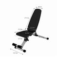 thumbnail image 2 of Foldable Adjustable Weight Bench, Antique Black Metal, Exercise Fitness Bench 880lbs - YAGUD, 2 of 8