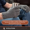 thumbnail image 7 of Wool Knit Gloves - Made in the USA - Super Soft Merino Wool - X-Large - Grey, 7 of 7