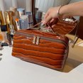 thumbnail image 4 of Para El Cuidado La Piel Maquillaje Cuero PU Almacenamiento Con Múltiples Compartimentos, 4 of 9