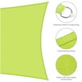 thumbnail image 4 of Yescom 2 Packs 8'x10' Rectangle Sun Shade Sail Apple Green 97% UV Block Outdoor Patio Pool Garden Yard Lawn, 4 of 12
