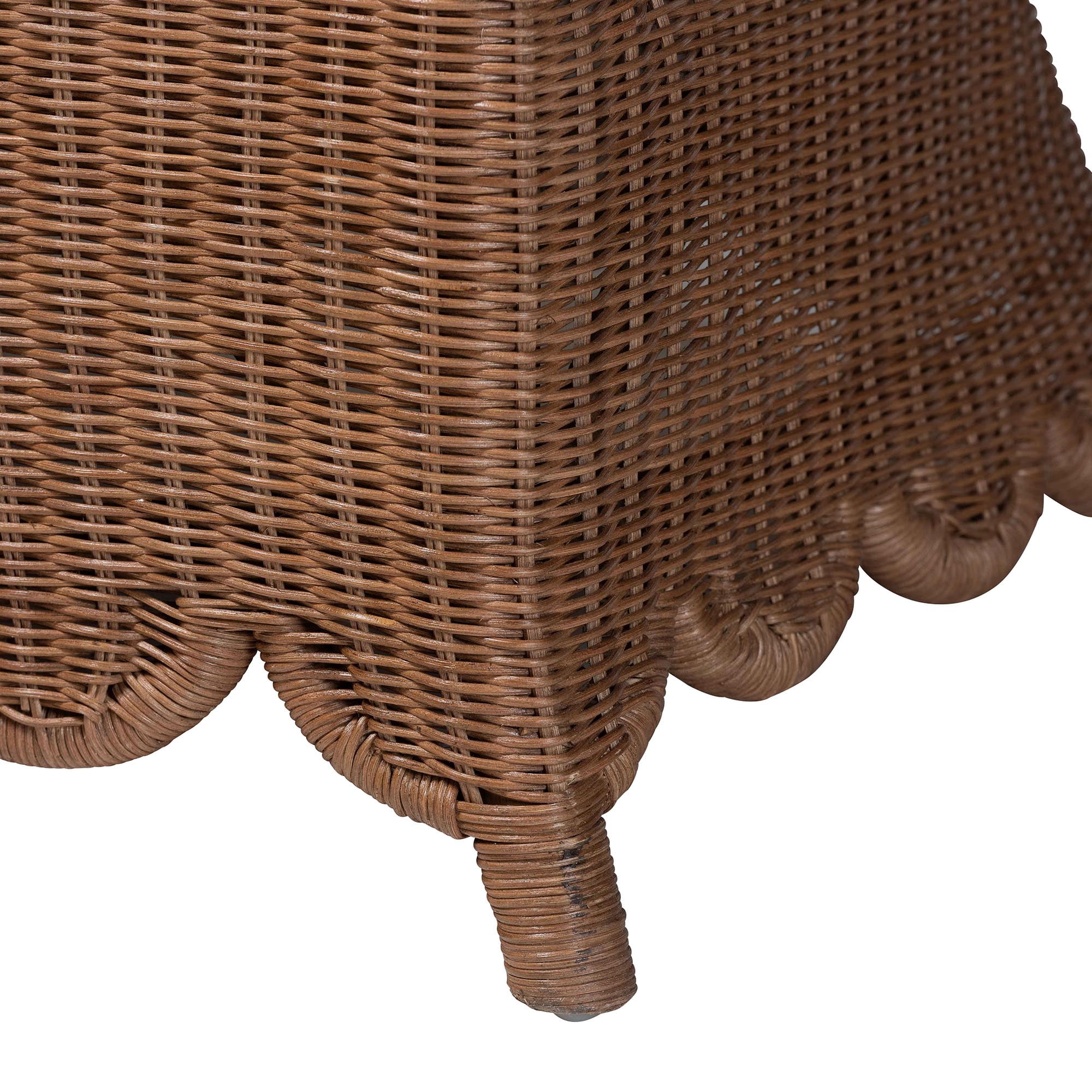 bali & pari Detta Boho Loveseat, Peanut Brown