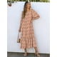 thumbnail image 2 of Vestido largo ANRABESS Boho Summer 2025 con mangas abullonadas y cuello en V, 2 of 6