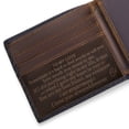 thumbnail image 5 of Personalized Engraved Wallet for Boyfriend Husband from Wife Girlfriend - Christmas Anniversary Valentines Birthday Wedding - Men Bifold Leather Wallets with Romantic Message - I Love You, 5 of 5